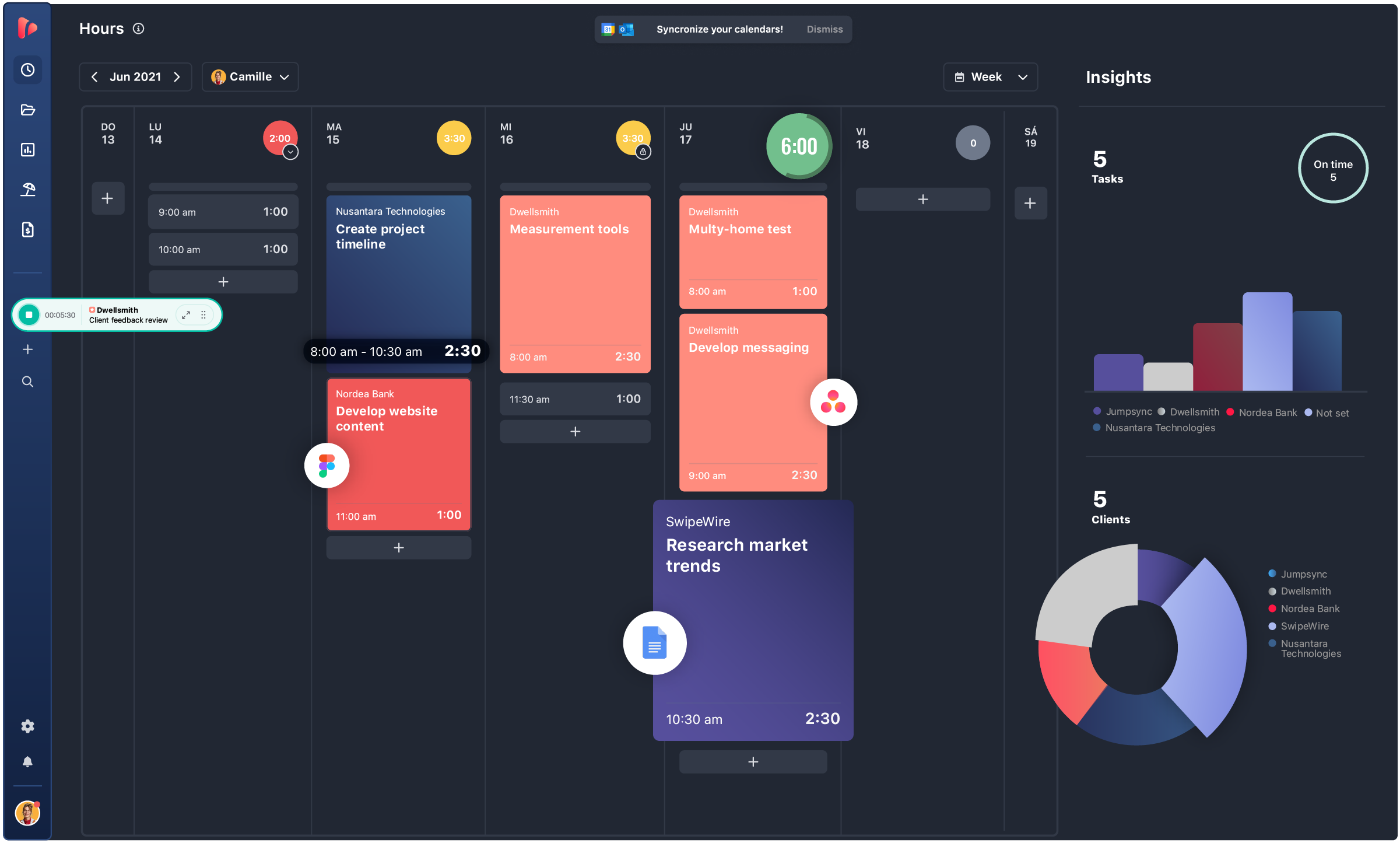 Time tracking for freelancers